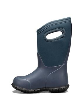 Bogs Kids Navy Blue Pull-On Waterproof Boots size 11 York mud, rain, snow, farm.